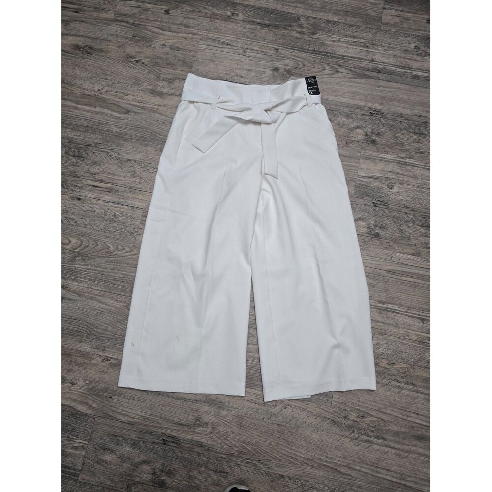 NY & Co 7th Avenue Design Studio Madie Wide Leg Crop Pant Sz 14 NWT